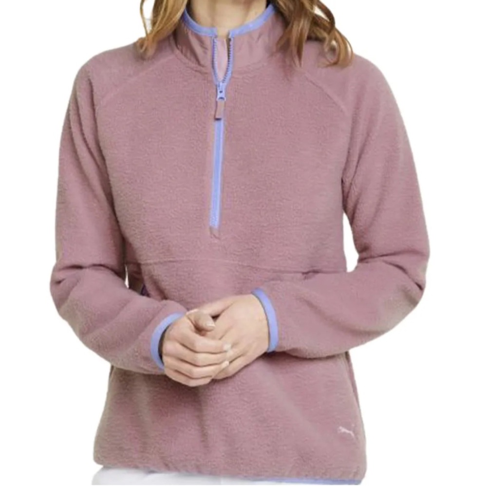 Puma Women's Pink Fleece Pullover